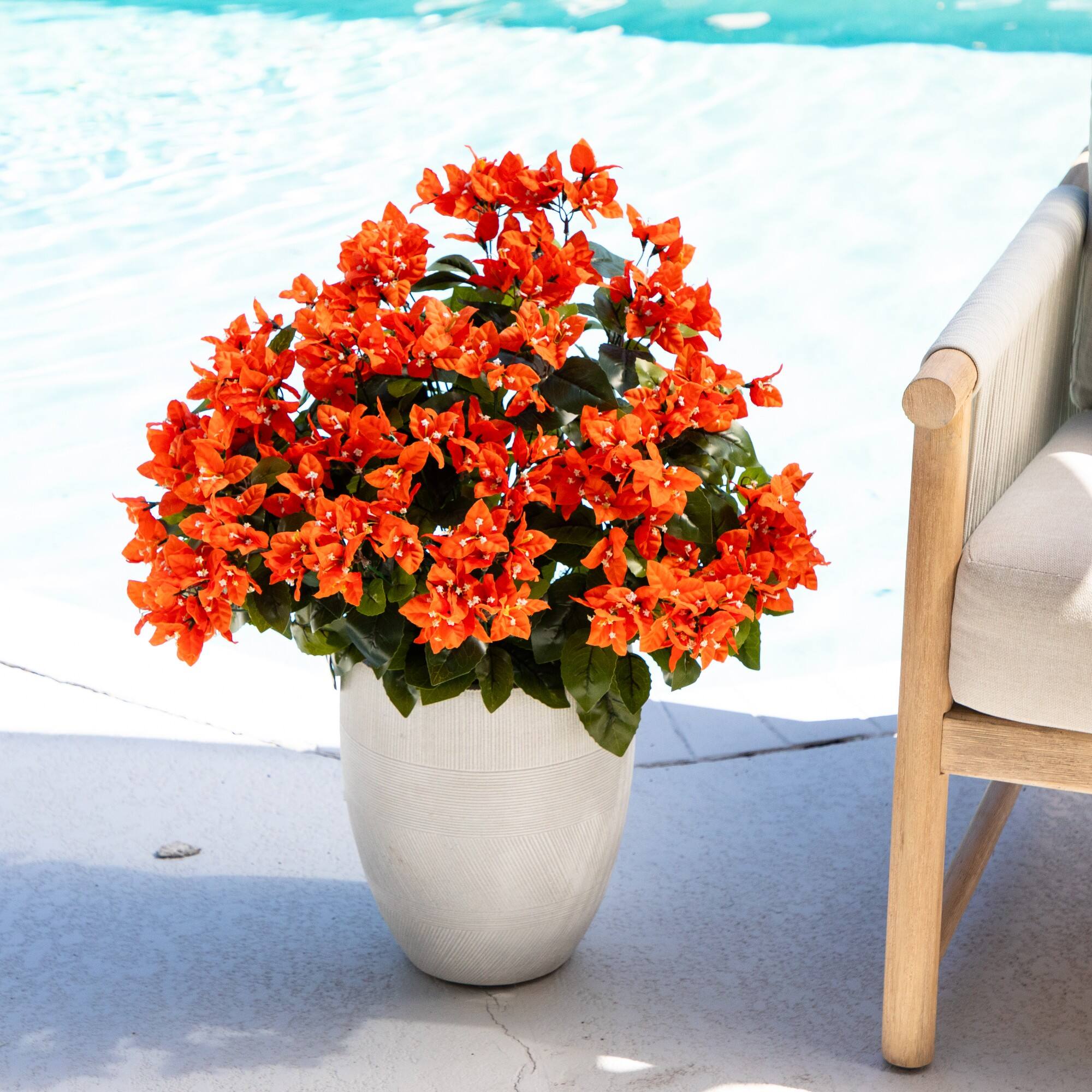 19" UV Resistant Artificial Bougainvillea Bushes